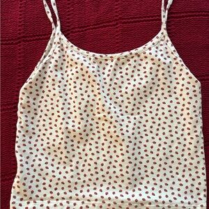 Brandy Melville Strawberry Cami Tank Top